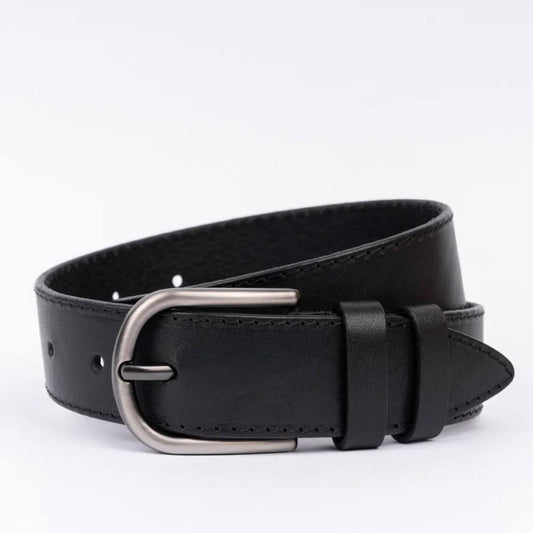 Leather Belt “Slim Black”